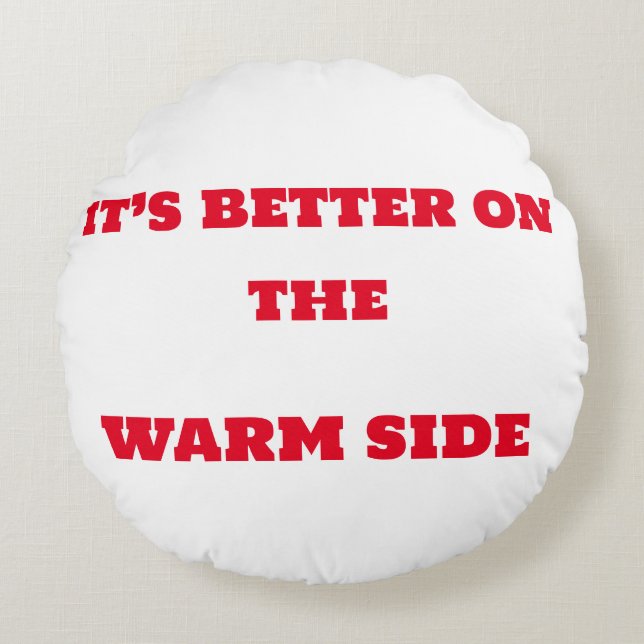 Warm side Cool side Round Cushion (Front)