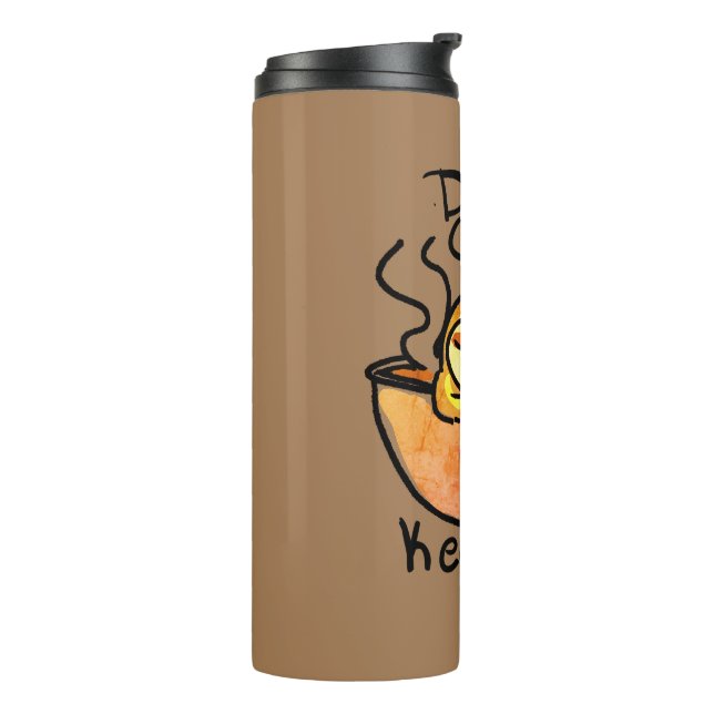 Warm sloth coffee drink thermal tumbler (Rotated Left)