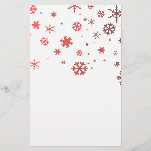 Warm Snow Stationery (Front)