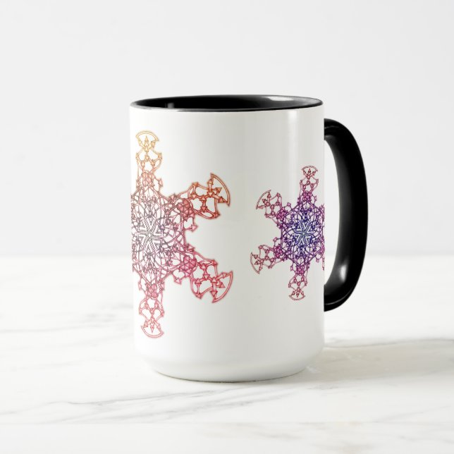 Warm Snowflake Mug (Front Right)