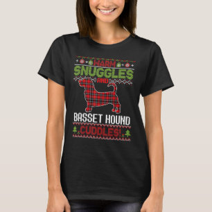 Warm Snuggles And Basset Hound Dog Cuddles Merry C T-Shirt