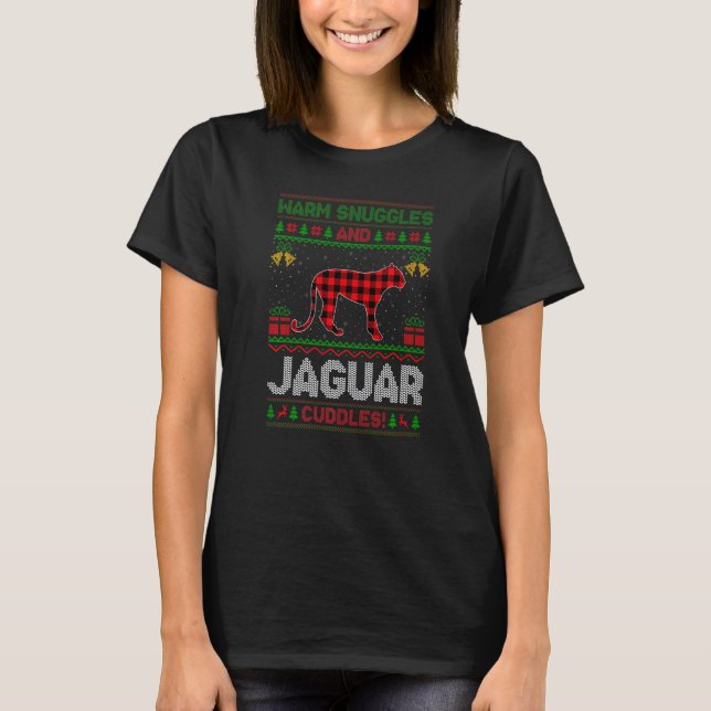 Warm Snuggles And Jaguar Cuddles Ugly Jaguar Chris T-Shirt (Front)