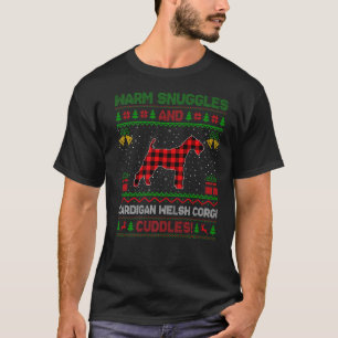Warm Snuggles Ugly Cuddle Cardigan Welsh Corgi Dog T-Shirt