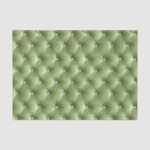 Warm Soft Sage Green Chic Faux Velvet Tissue Paper
