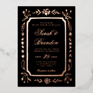 Warm Solid Color Minimalist Script Wedding
