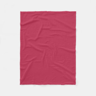 Warm Solid Magenta Fleece Blanket
