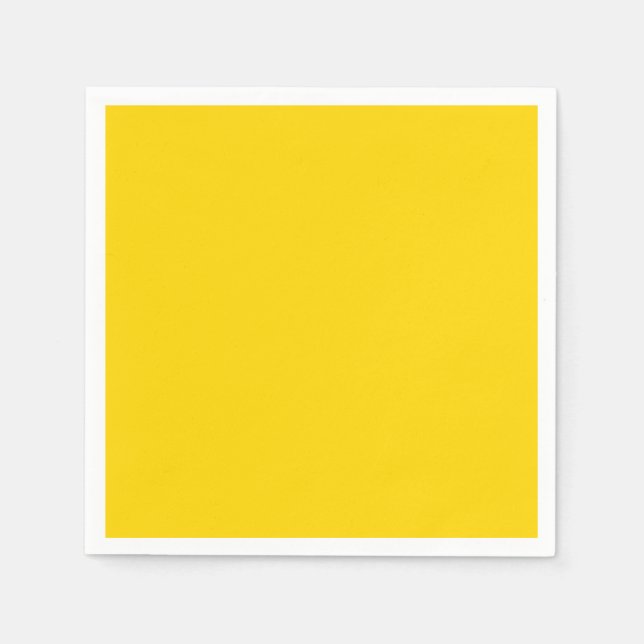 Warm Solid Yellow Gold Napkin (Front)