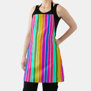 Warm Spring Stripes Apron