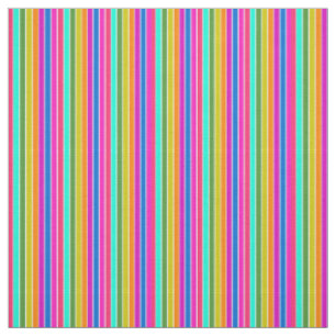 Warm Spring Stripes  Fabric