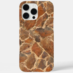 Warm Stonewall Pattern Golden iPhone 16 Pro Max Case