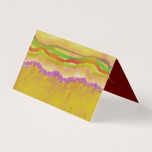 Warm Sun and Corn art design abstract Thankyou  (Front)