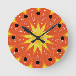 Warm Sun Coordinating Spa Wall Clock