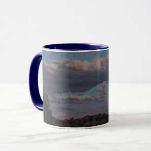 Warm Sunset Over the River Road Mug