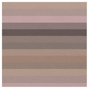Warm Taupe & Clay Brown Stripes Cozy Neutral Boho Fabric
