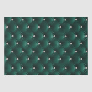 Warm Teal Green Chic Faux Velvet Tissue Paper