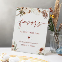Warm Terracotta Earthy Boho Floral Favours Wedding