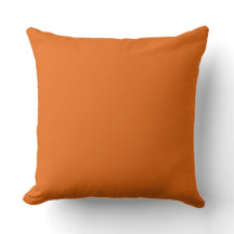 Warm Terracotta Throw Pillow