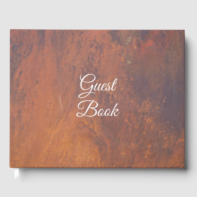 Warm Texture Guest Book (Front)