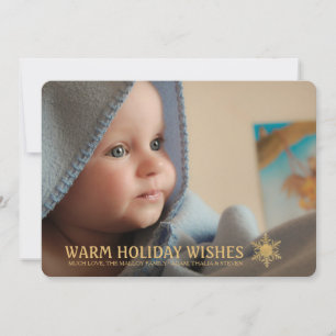 Warm Tidings Holiday Photo Card