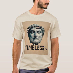 Warm Timeless Glitch T-Shirt – Retro Classic Vibe
