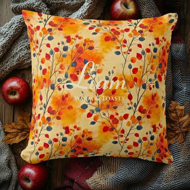 Warm & Toasty Autumn Leaves | Cosy Fall Decor Cushion (Creator Uploaded)