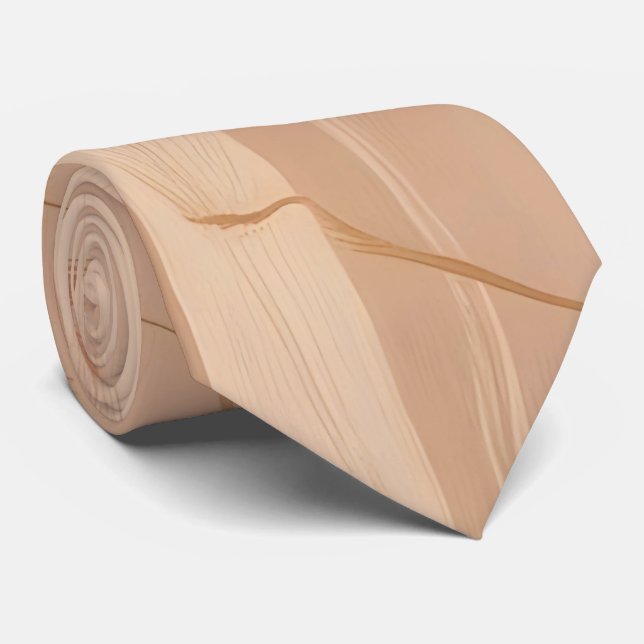 Warm Tone Abstract Boho Neck Tie for Men & Women (Rolled)