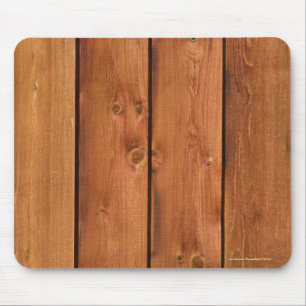Warm-toned Barn Wood Board Photo Image Mouse Mat