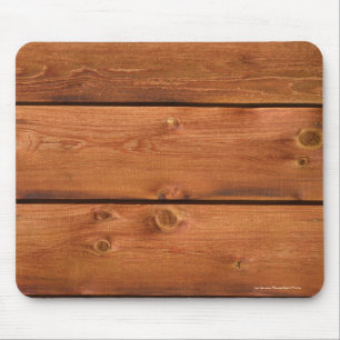 Warm-toned Barn Wood Board Photo Image Mouse Mat