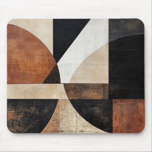 Warm-Toned Geometric Design for Rustic stlye Mouse Mat