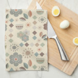 Warm Tones Nature Mid Century Modern Tea Towel<br><div class="desc">For a laid back earth tone mid century feel in your kitchen,  this retro inspired kitchen towel is perfect for that accent you’re looking for... hang it from your oven door!</div>