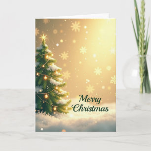 Warm Tree Christmas Card