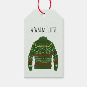 Warm Ugly Christmas Sweater Gift Tags