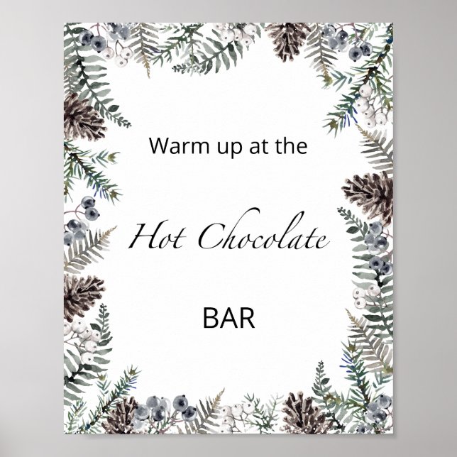  Warm up at the hot chocolate bar Poster (Front)