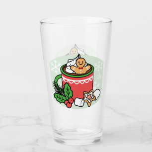 Warm Up with Snow Fall Cocoa Calls - Winter Drink Glass