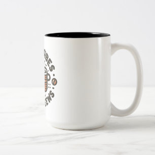 Warm Vibes Two-Tone Coffee Mug