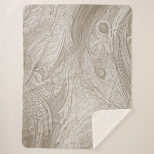 Warm Vintage Old Wood Inspired Blanket