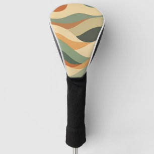 Warm Vintage Stripes Golf Head Cover