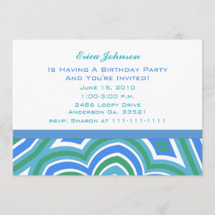 Warm Waters Party Invitations