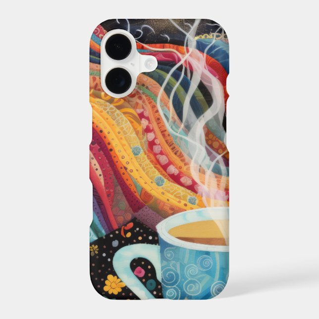 Warm Waves Morning Brew – Vibrant Coffee Art (Back)