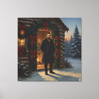 Warm Welcome: Eastman Johnson Holiday Glow Canvas Print