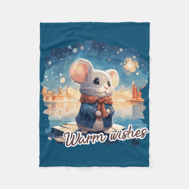 warm welcome fleece blanket (Front)