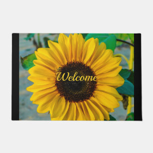 Warm Welcome Sunflower Doormat