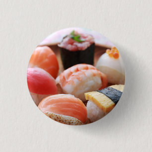 Warm & Whimsical Sushi – Laptop Sleeve by SUSHIMI 3 Cm Round Badge