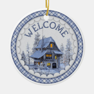 Warm Winter Welcome Ceramic Tree Decoration