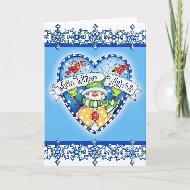 Warm Winter Wishes - Greeting Card (Front)