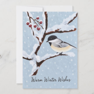 Warm Winter Wishes Holiday Card