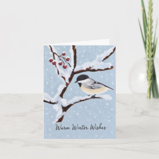 Warm Winter Wishes Holiday Card