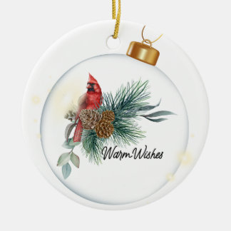 Warm wishes ceramic tree decoration