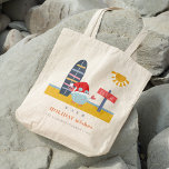 Warm Wishes Christmas in July Beach Sun Sand Crab Tote Bag<br><div class="desc">If you need any further customization please feel free to message me on yellowfebstudio@gmail.com.</div>