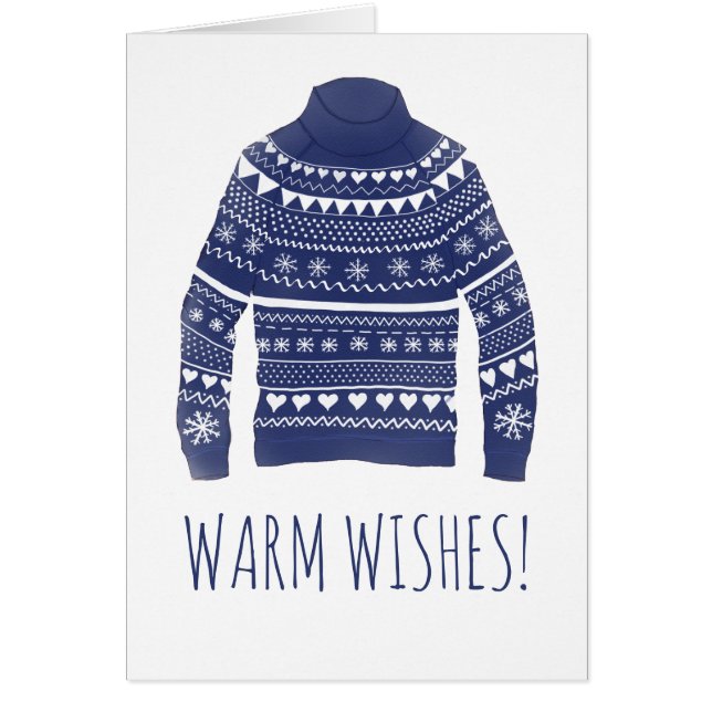 Warm Wishes Christmas Sweater  (Front)